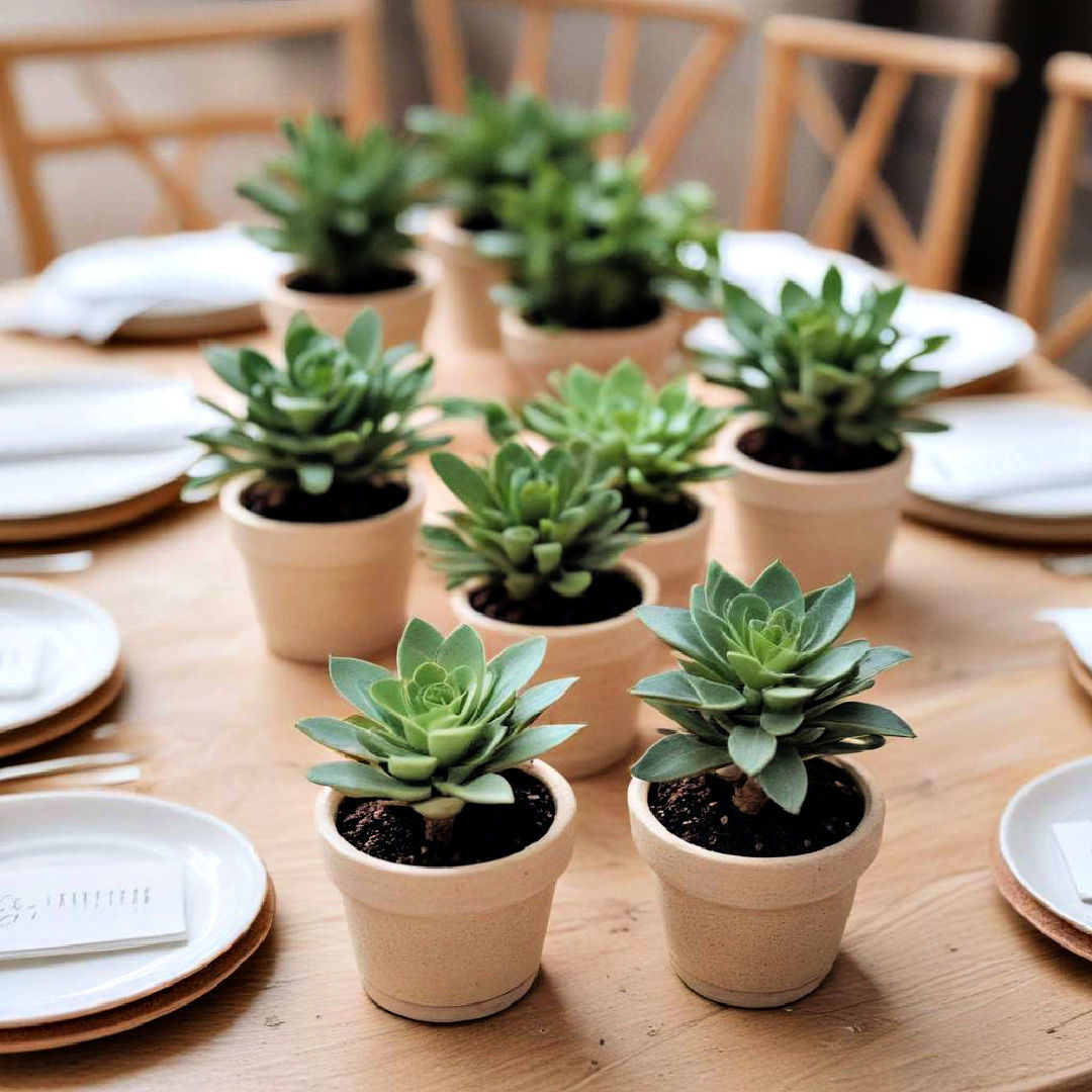 miniature potted plants