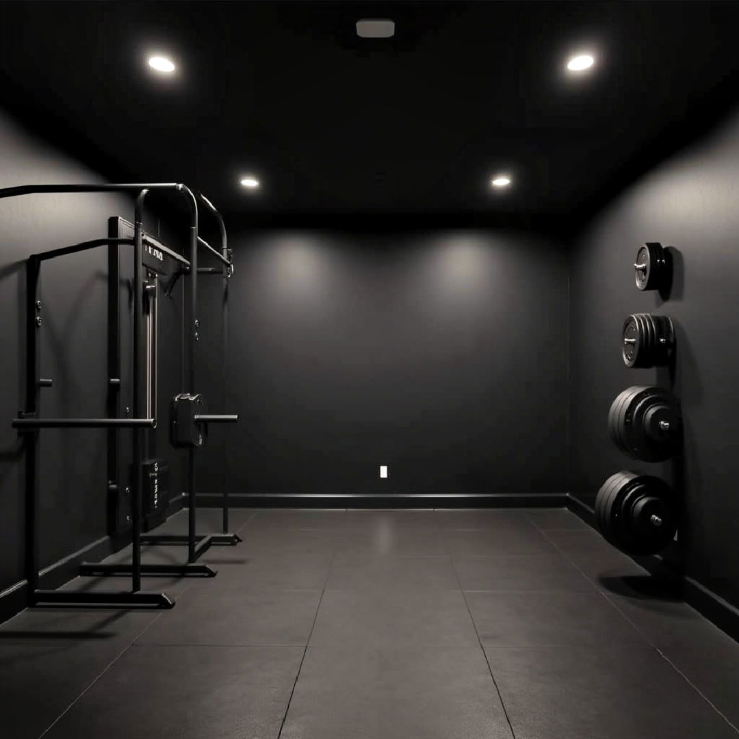 minimalist black gym