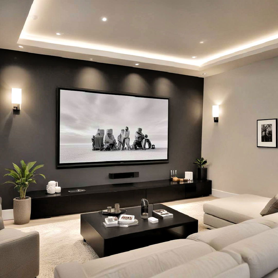 minimalist design home theater