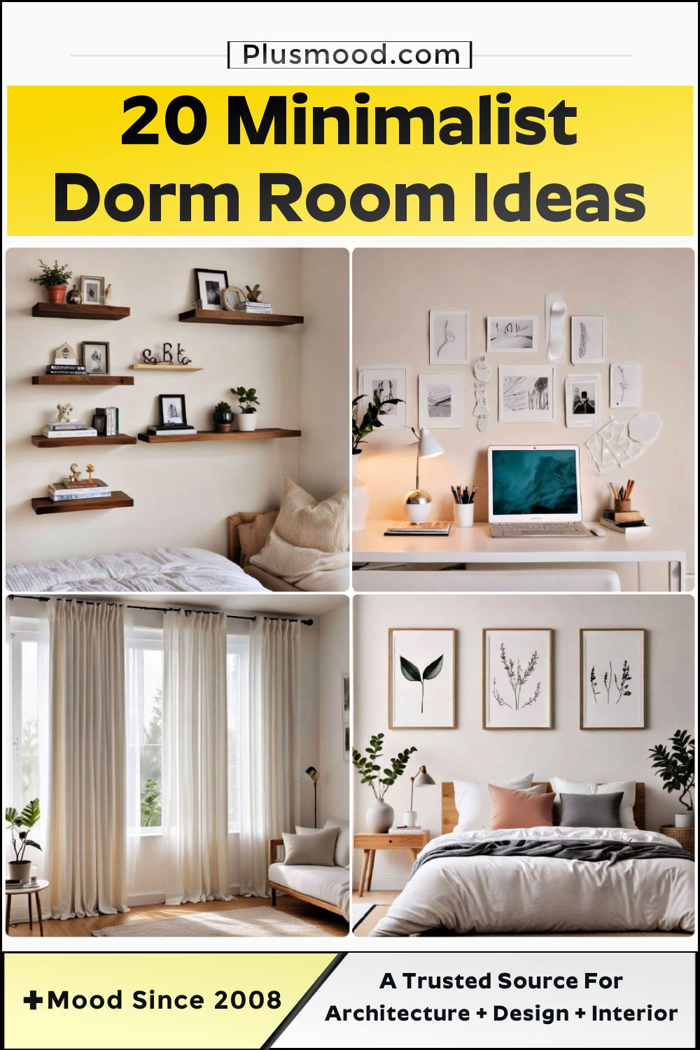 minimalist dorm room ideas and inspiration