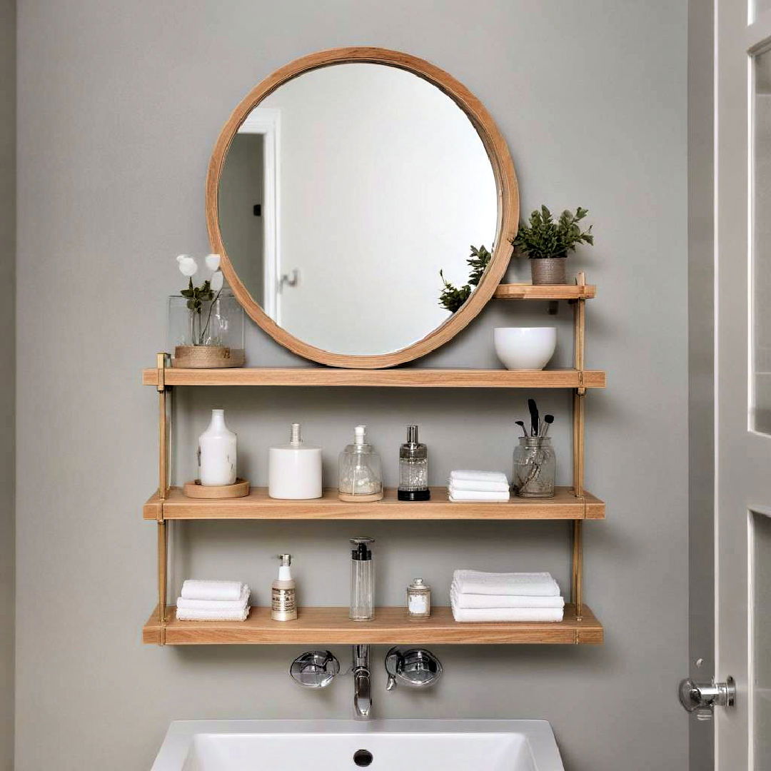 mirror shelves