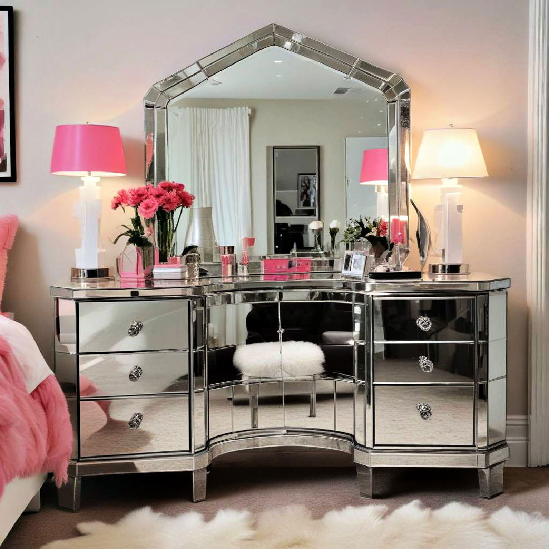 mirrored furniture