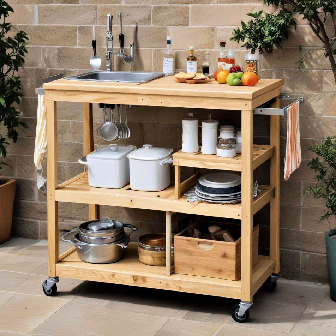 mobile kitchen cart