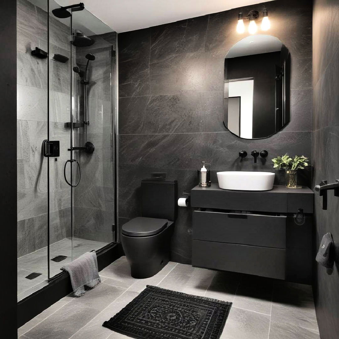 modern black toilets