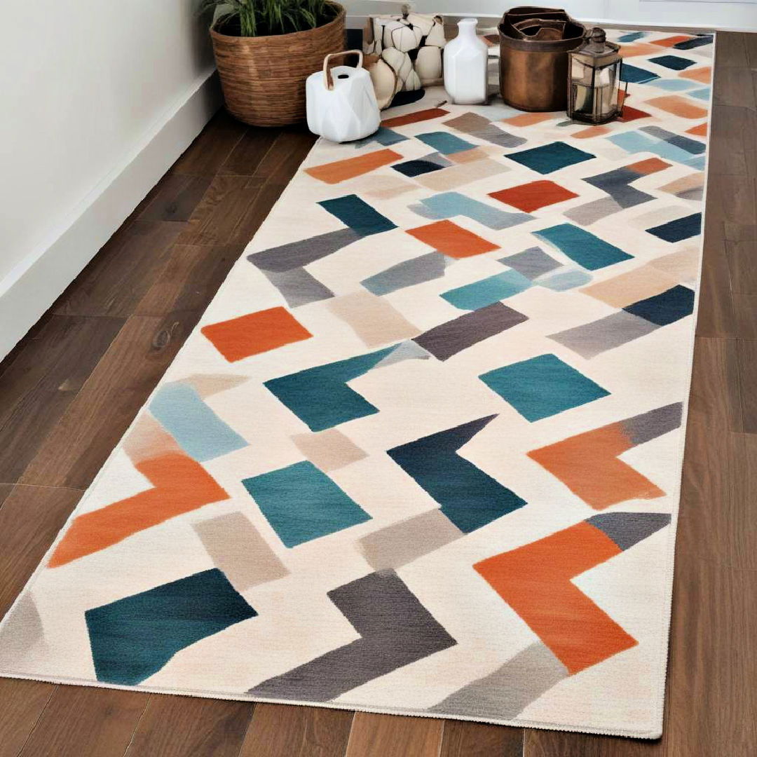 modern geometric runner