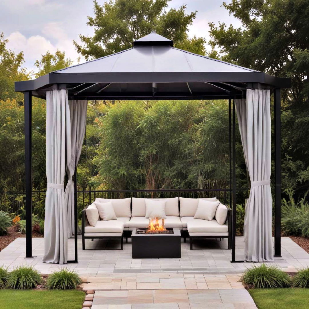 modern metal gazebo