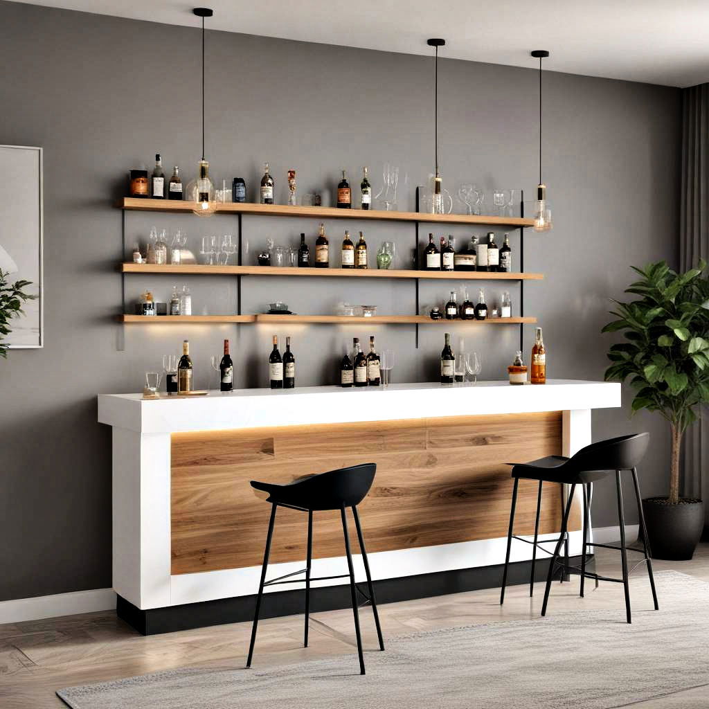 modern minimalist bar