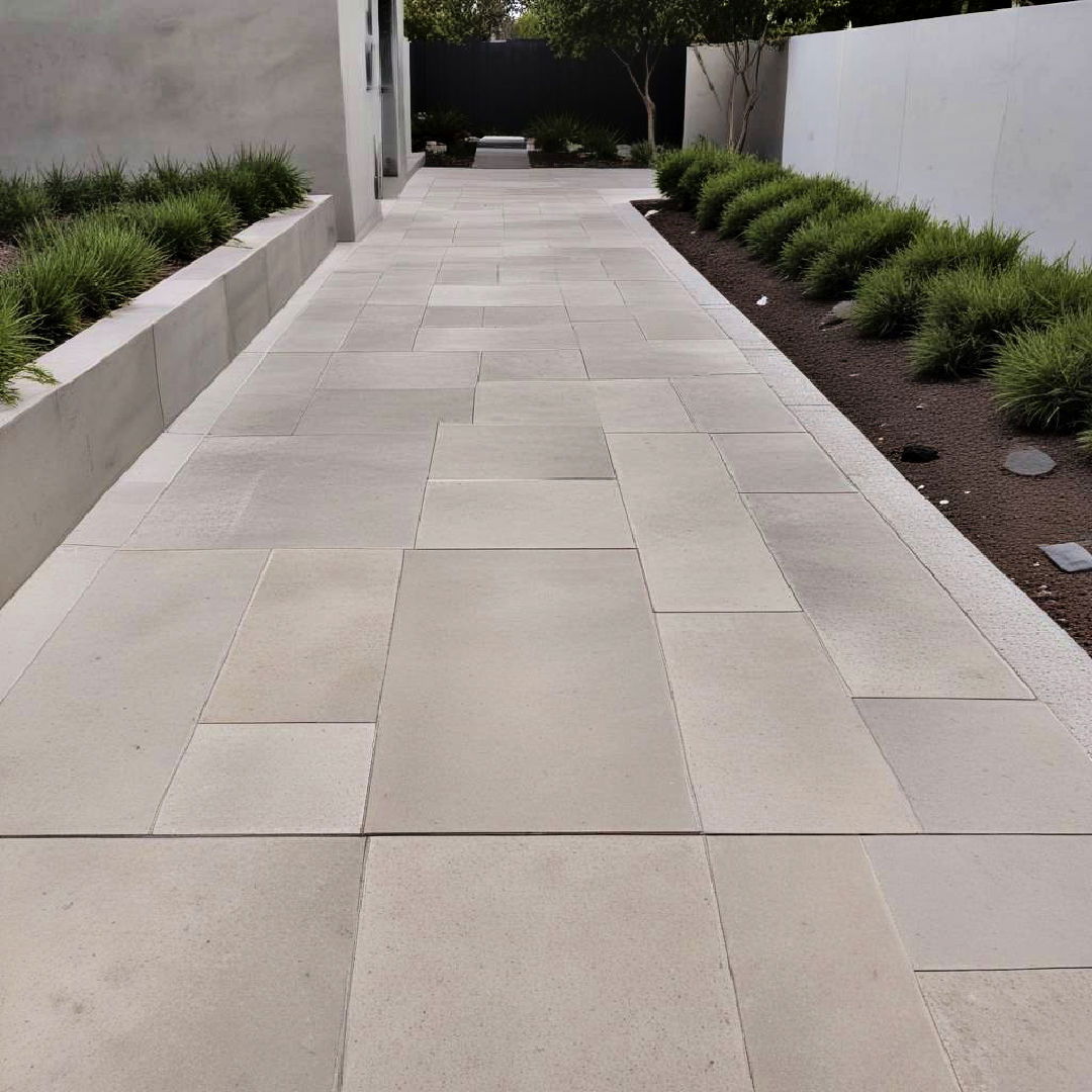 modern minimalist walkway