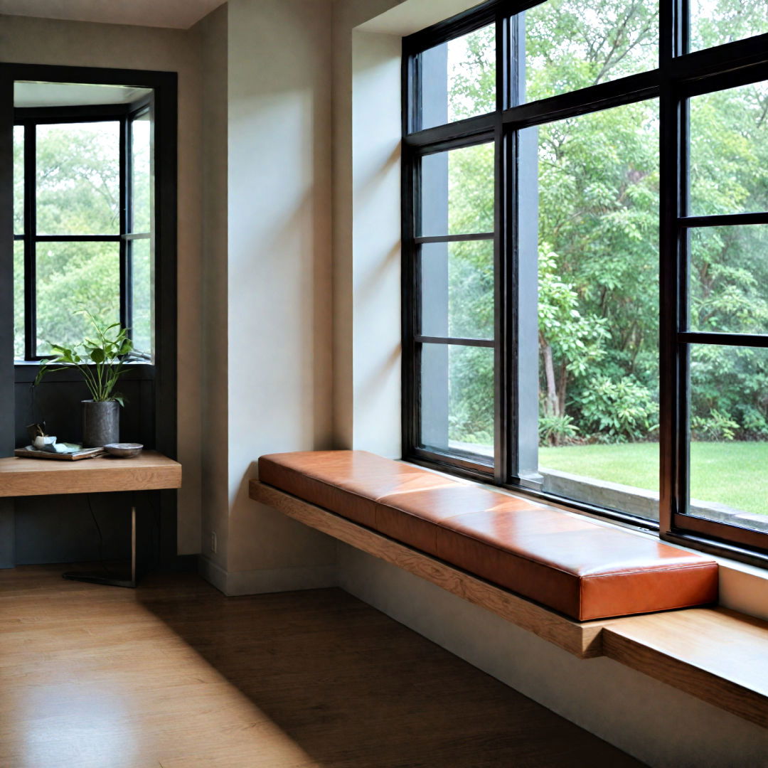 modern window bench