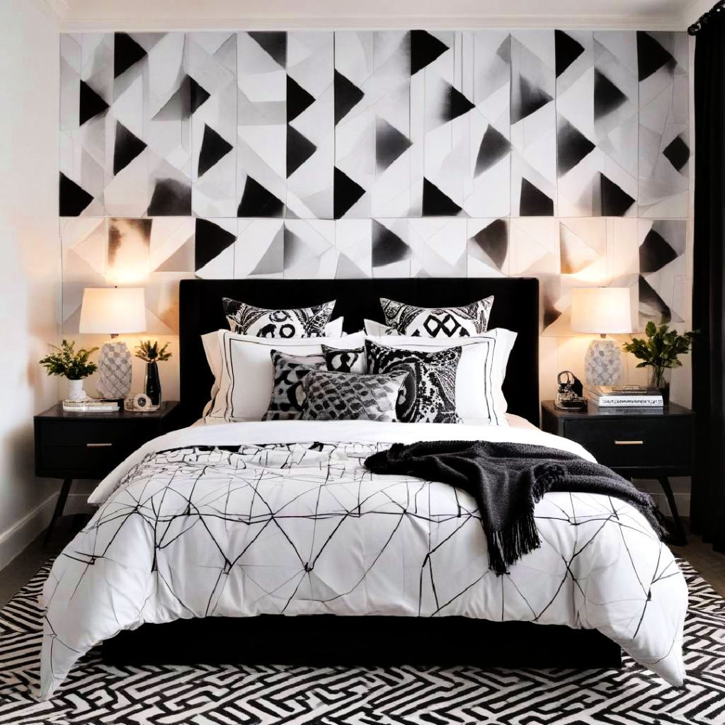 monochrome geometric patterns