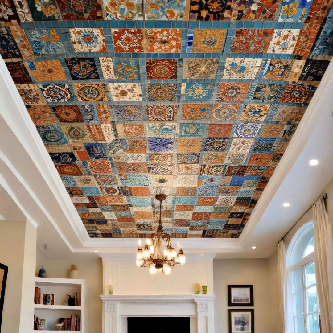 mosaic tile ceiling