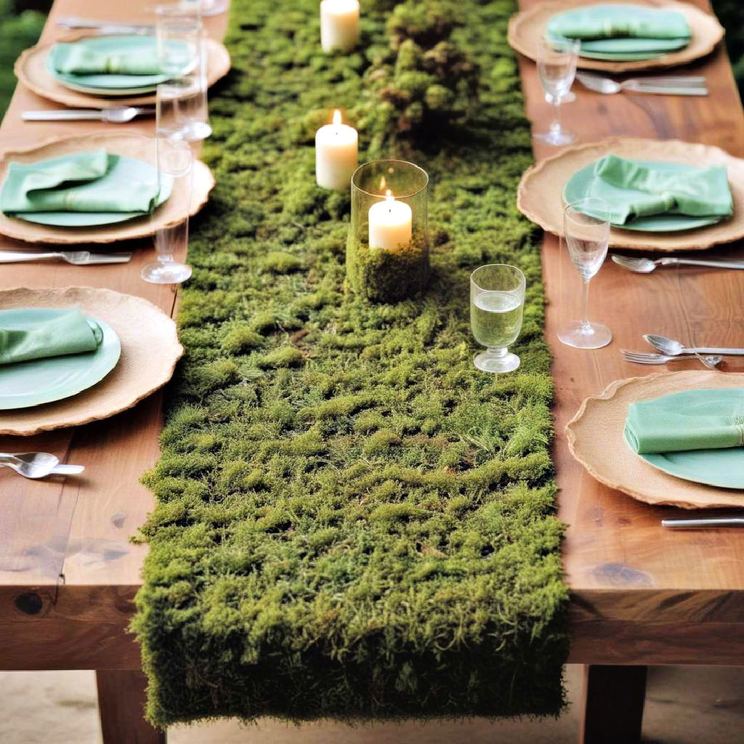 moss covered runner