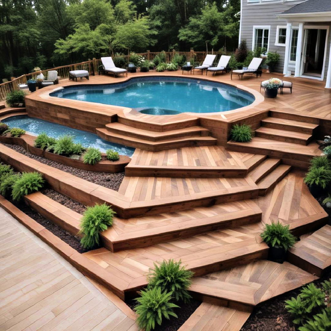 multi level decking