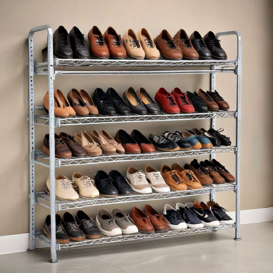 multi tiered metal racks