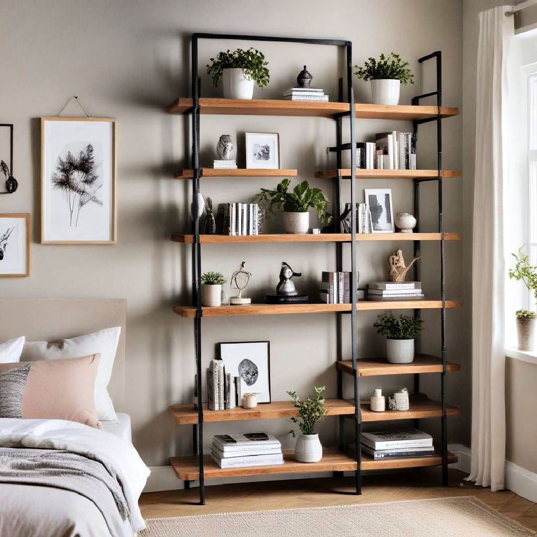 multi tiered shelves