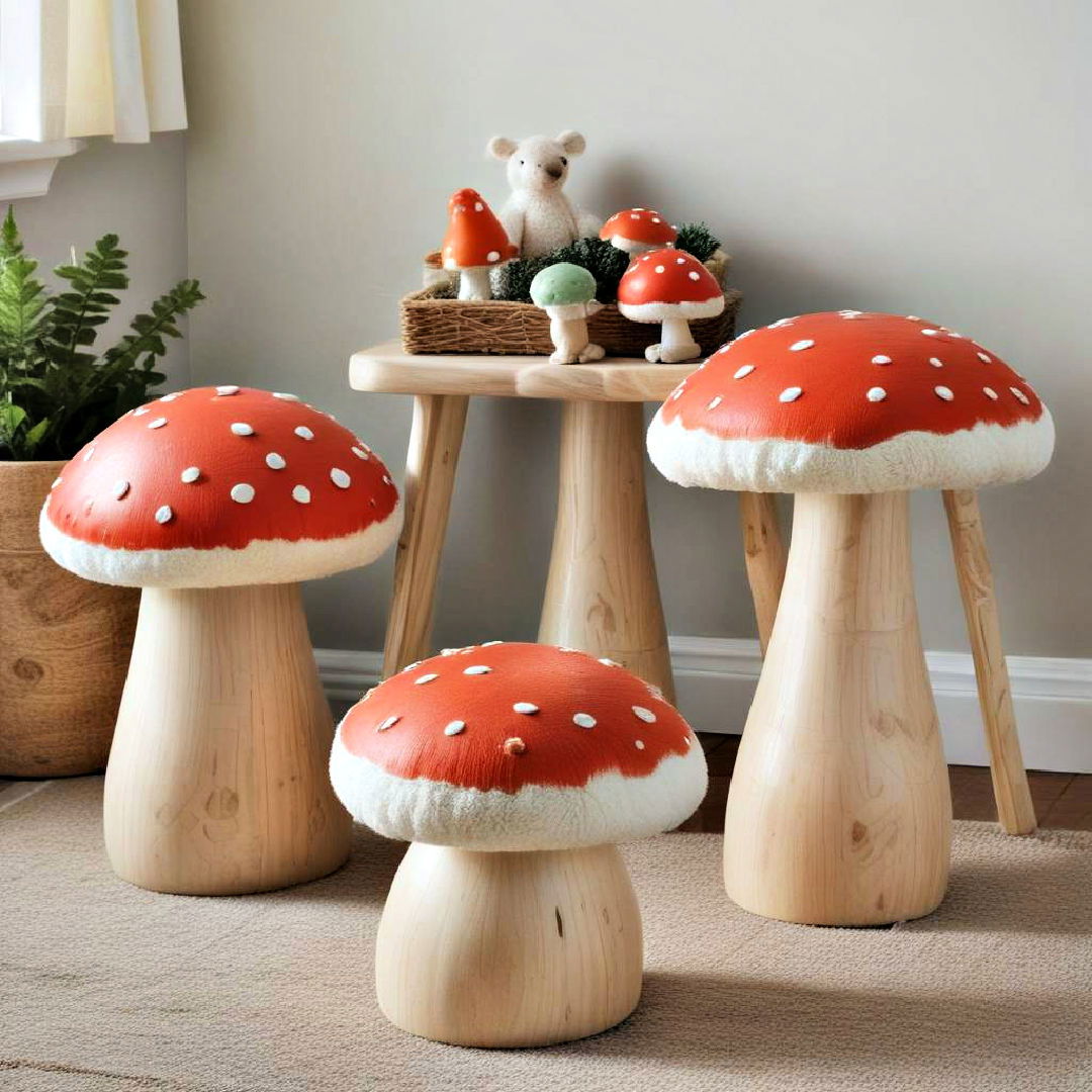 mushroom stool seating