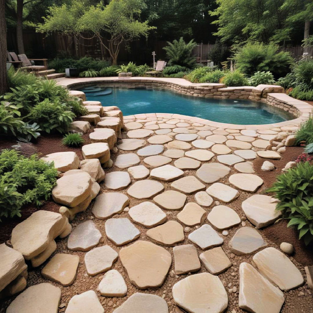 natural stone pathways