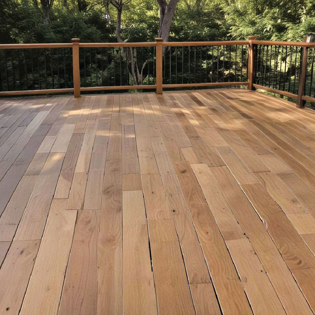 natural wood finish decks