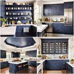 navy blue kitchen cabinets ideas