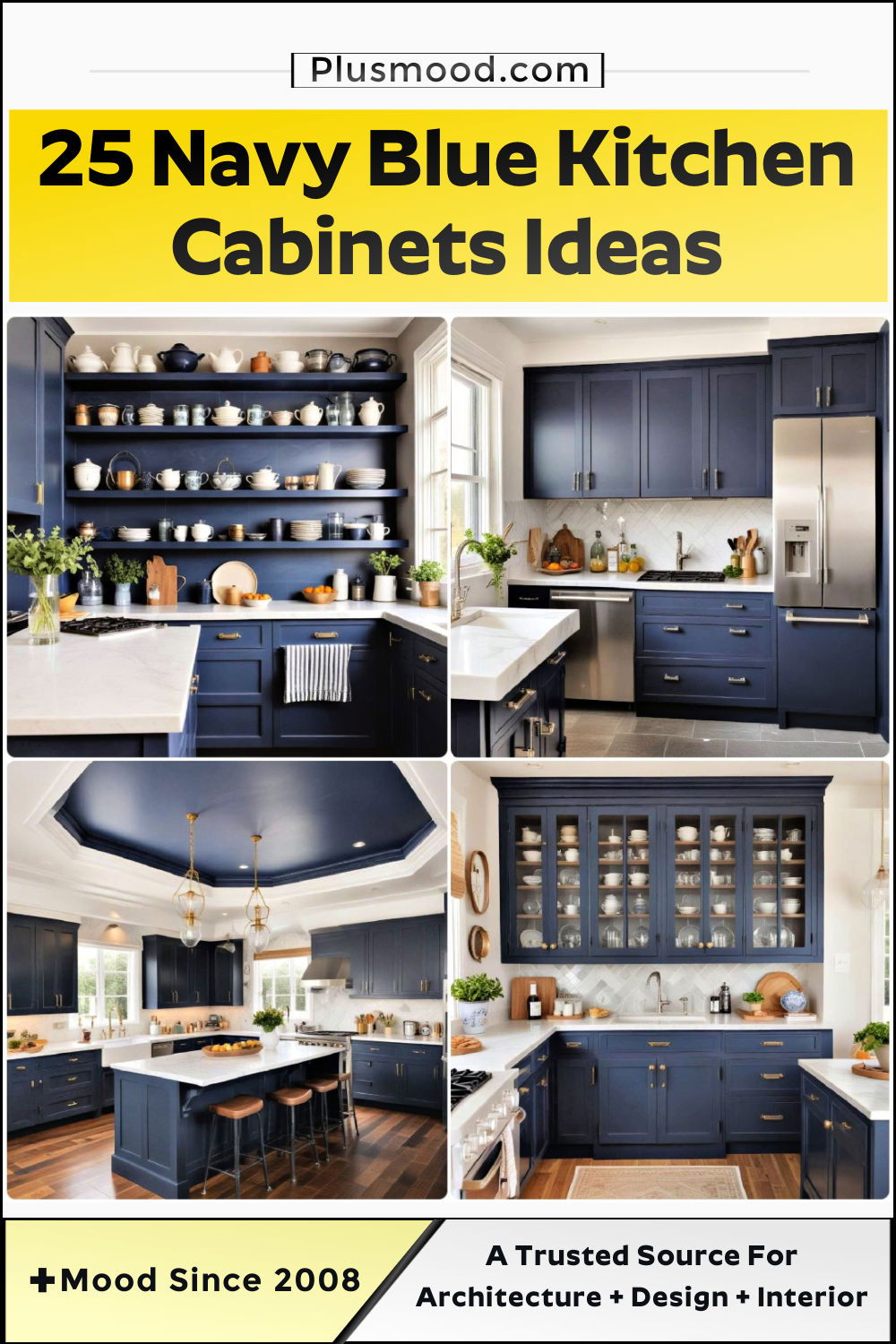 navy blue kitchen cabinets ideas and inspiration