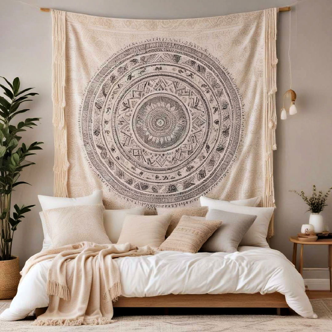 neutral boho tapestry