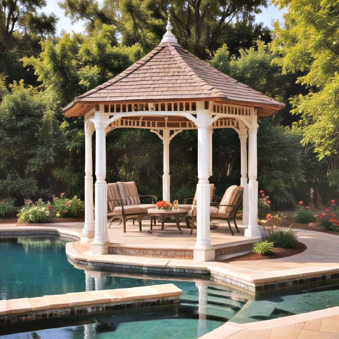 octagonal pavilion style gazebo