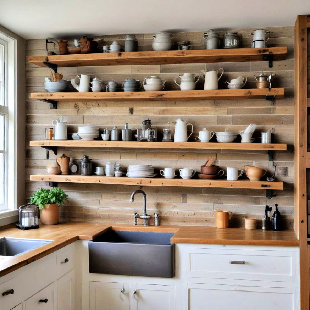 open shelving