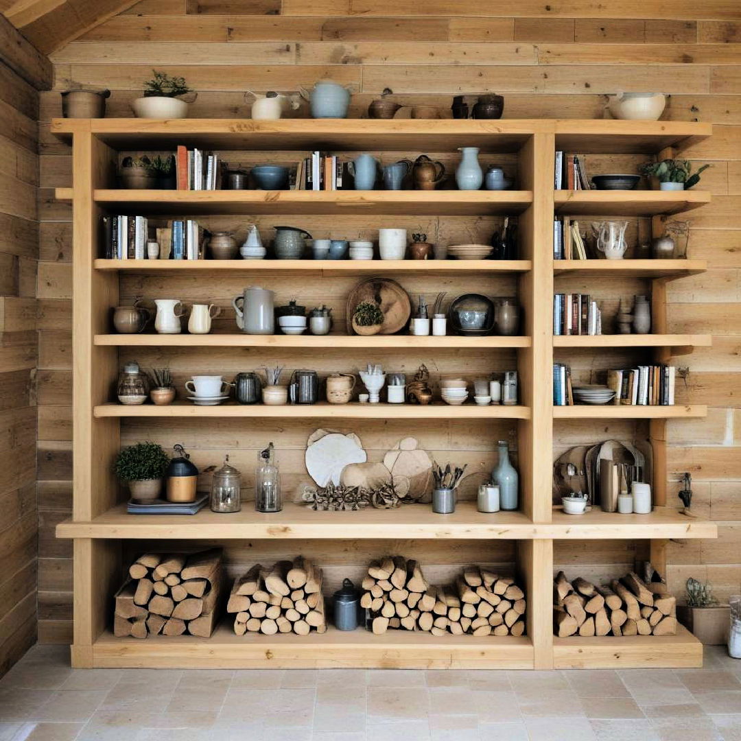 open shelving