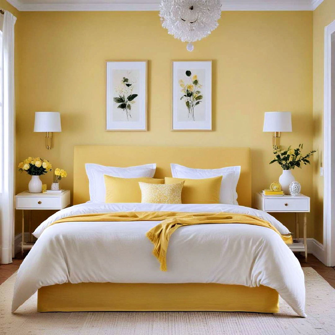 opt for lemon yellow for a fresh feel