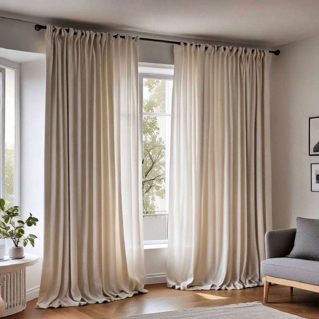 opt for minimalist curtains