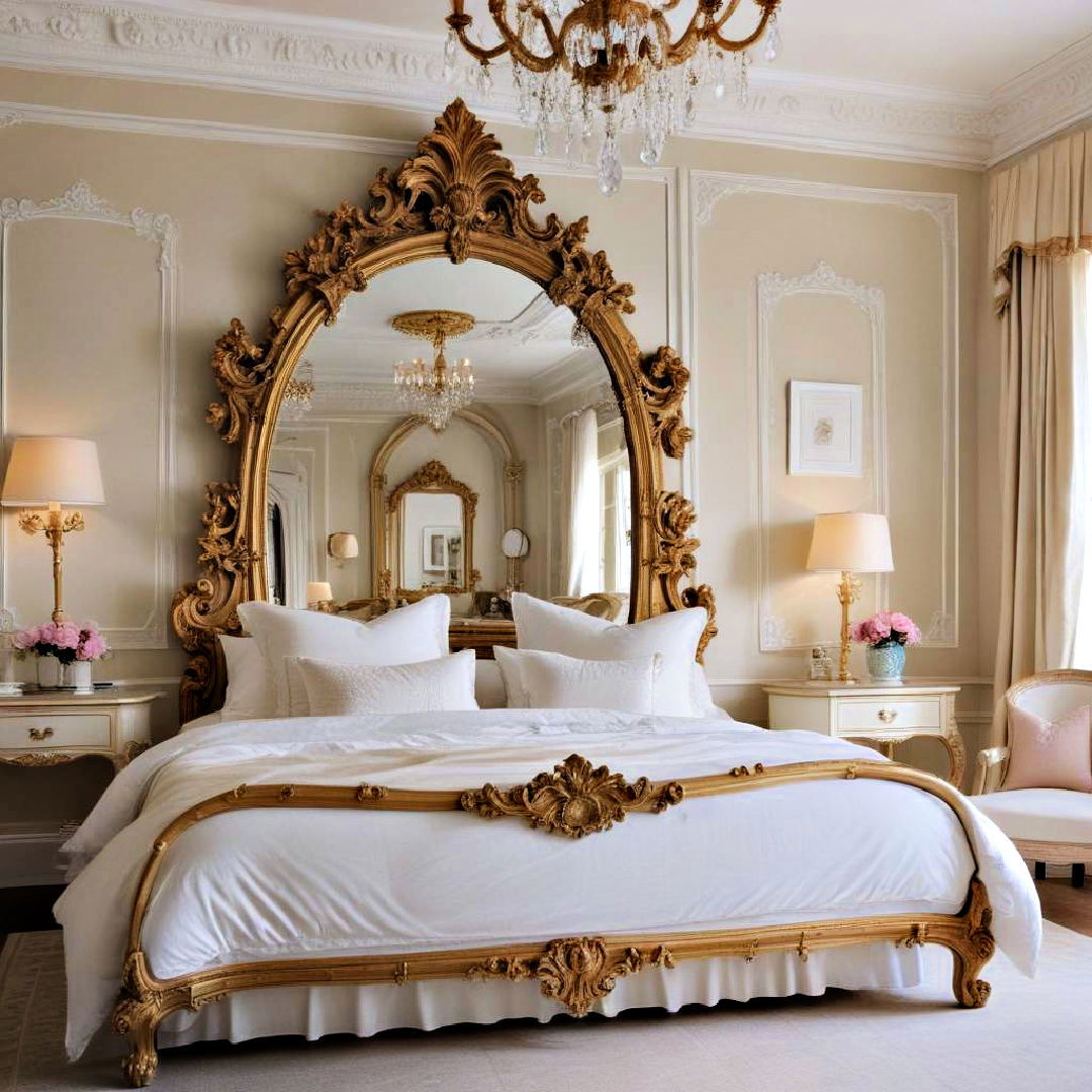 ornate gold mirrors