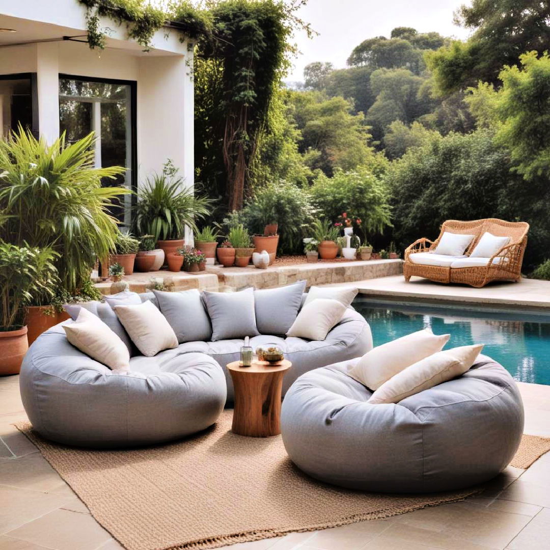 outdoor bean bag sofas