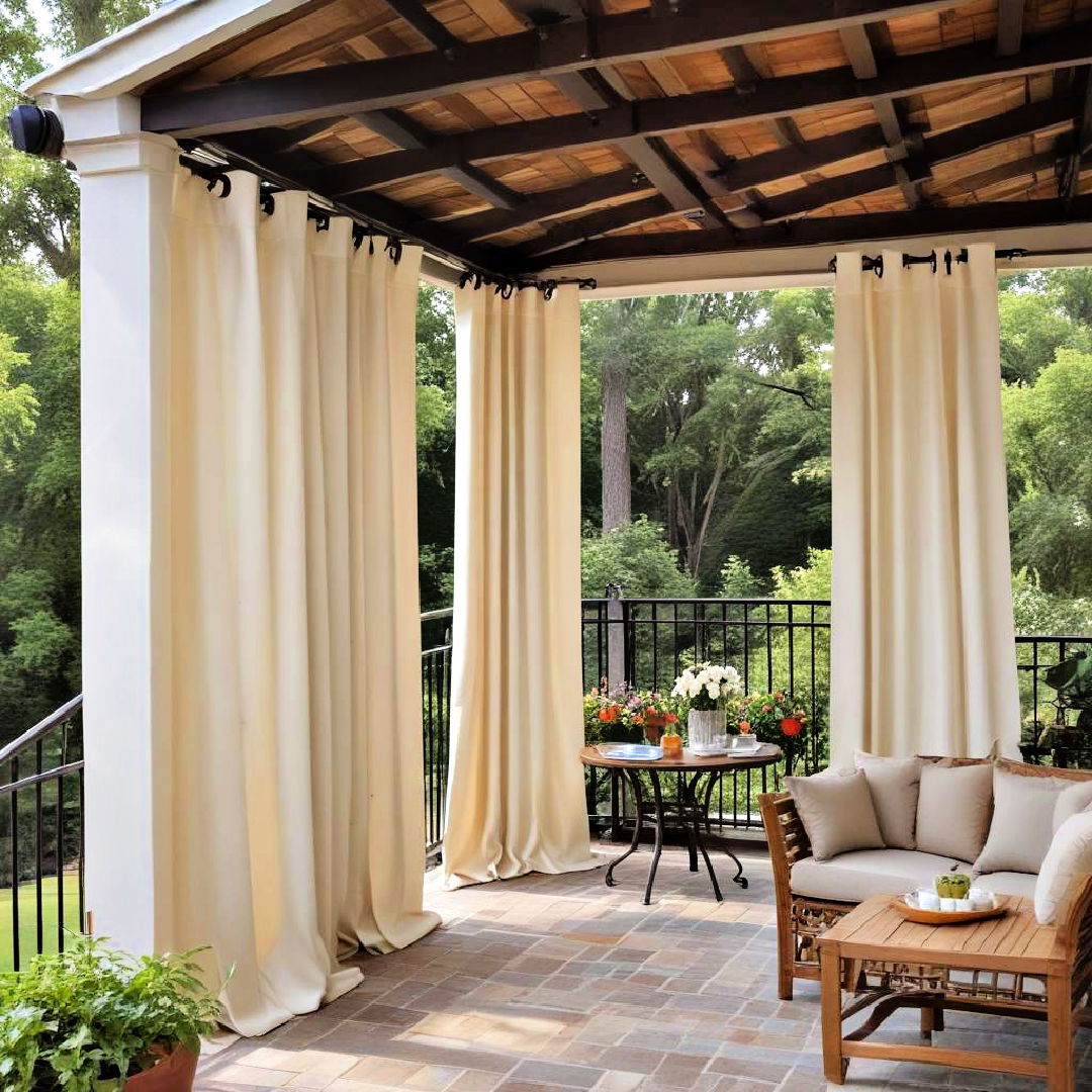 outdoor canvas curtains