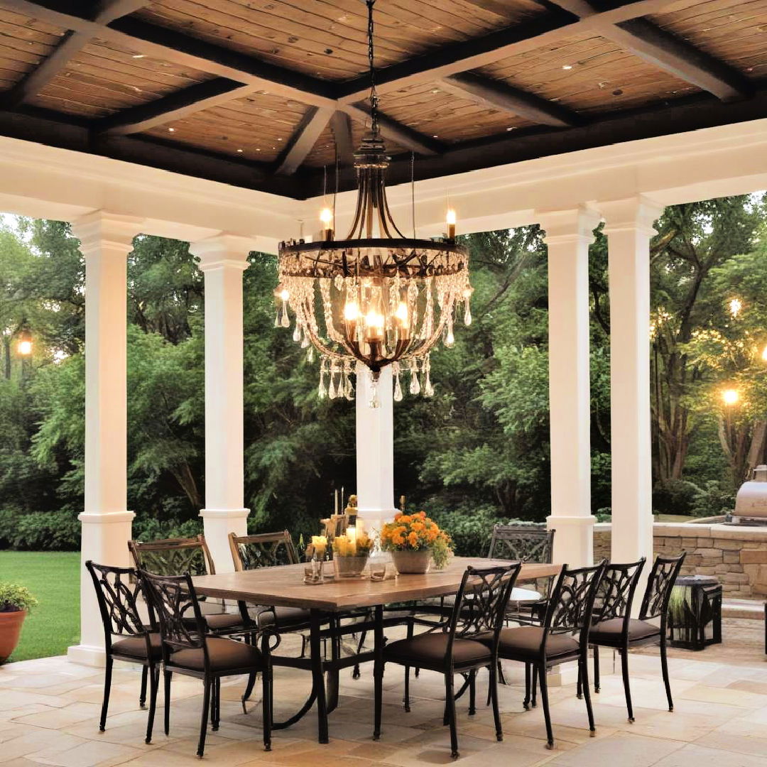 outdoor chandeliers