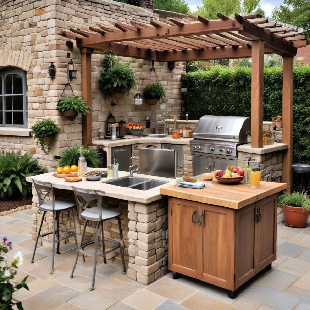 outdoor kitchens