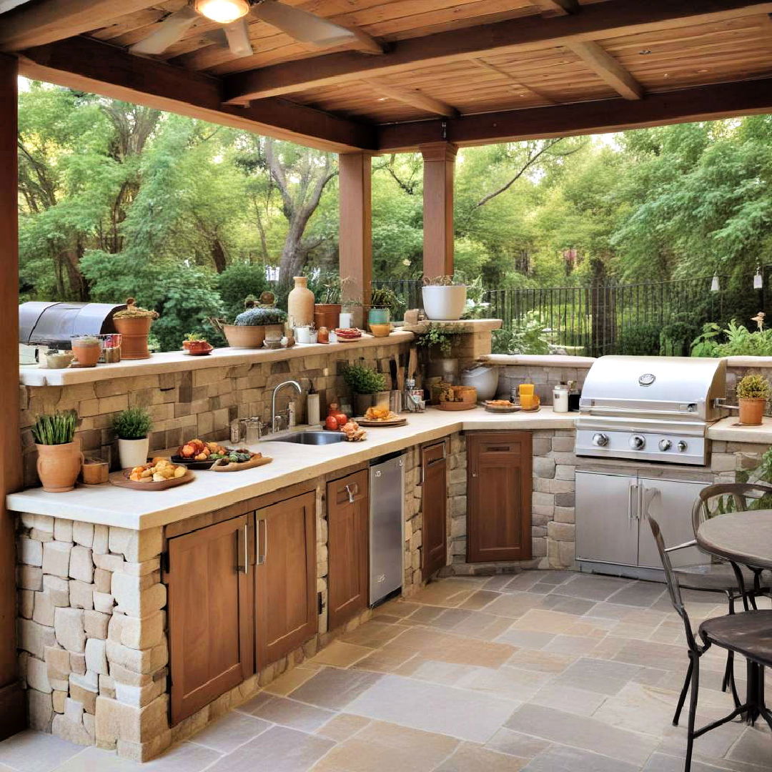 outdoor kitchens