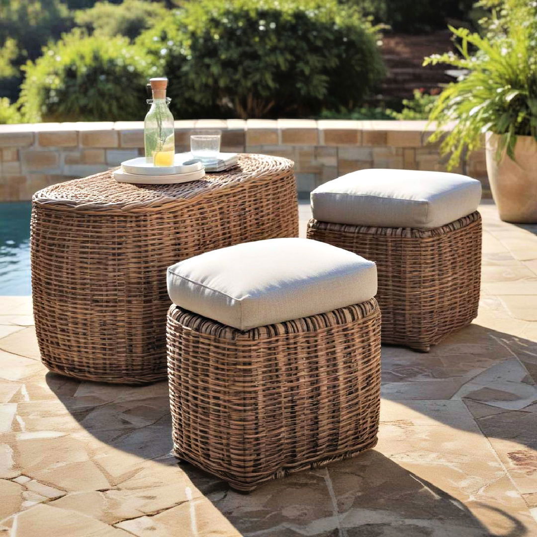 outdoor ottomans