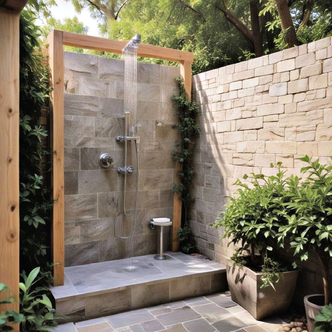 outdoor showers