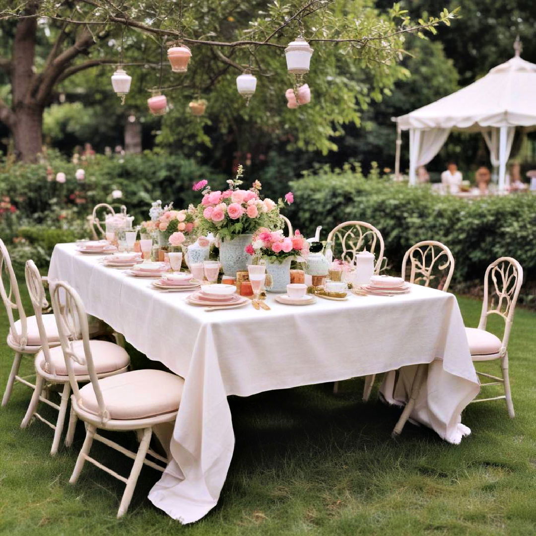 outdoor tea party