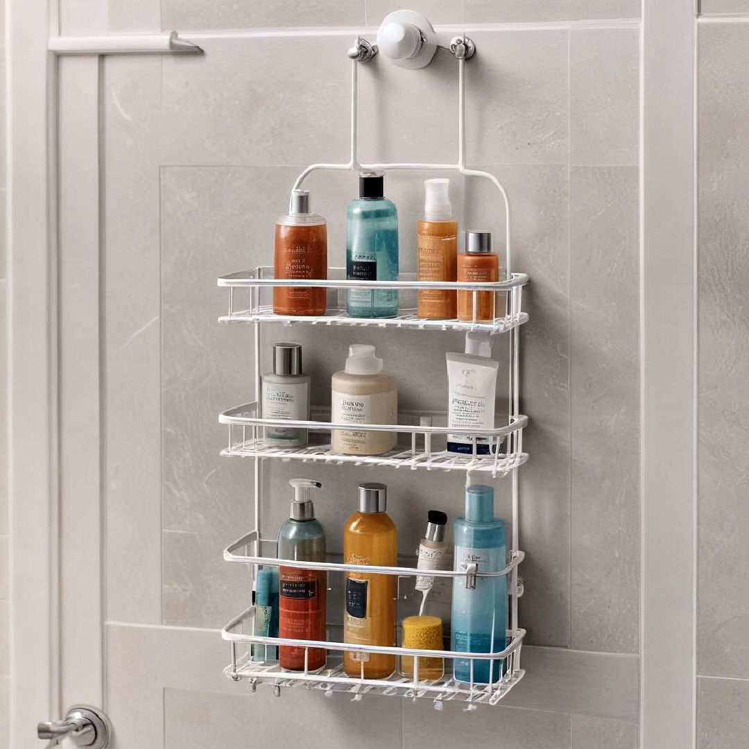 over the door shower caddy