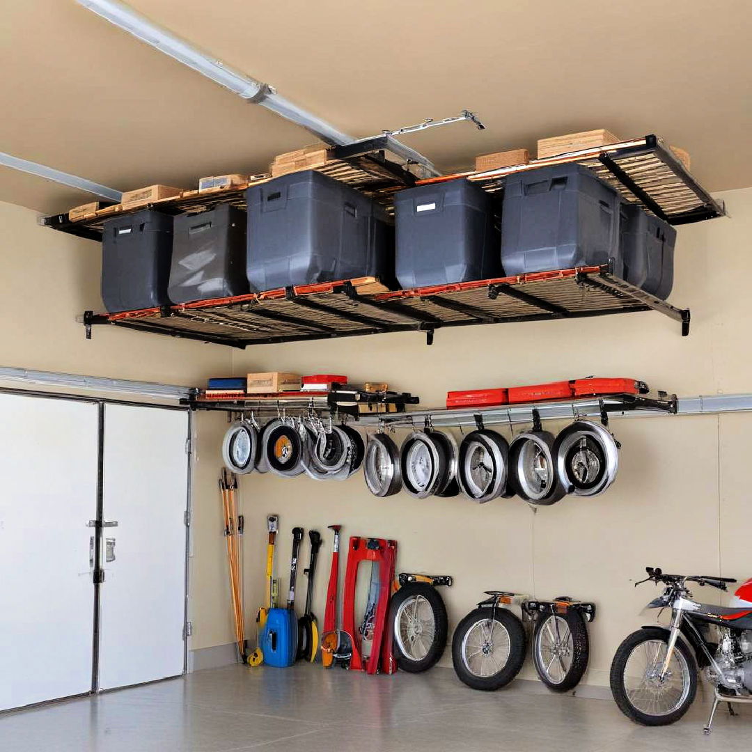 overhead storage racks