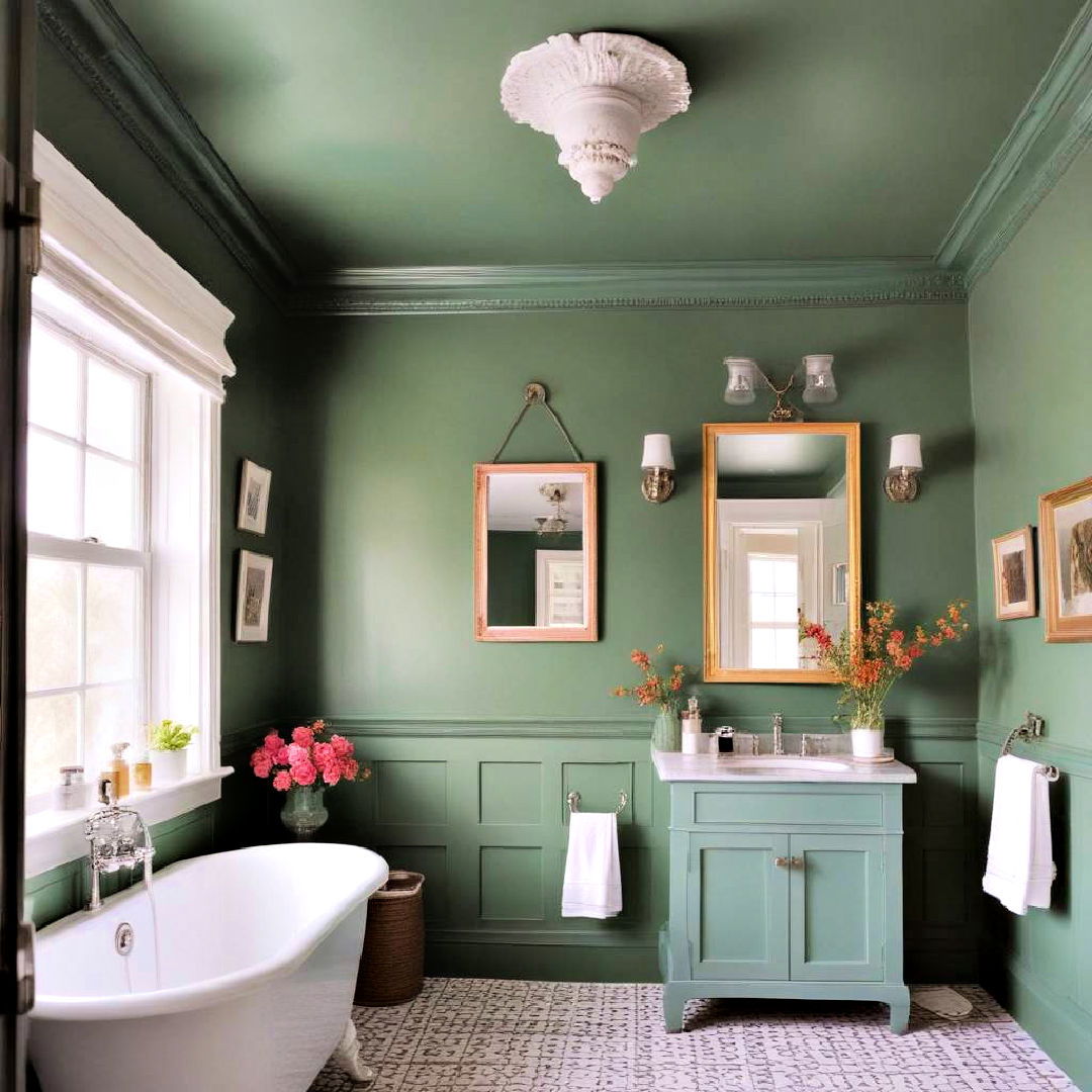 paint the ceiling a bold color