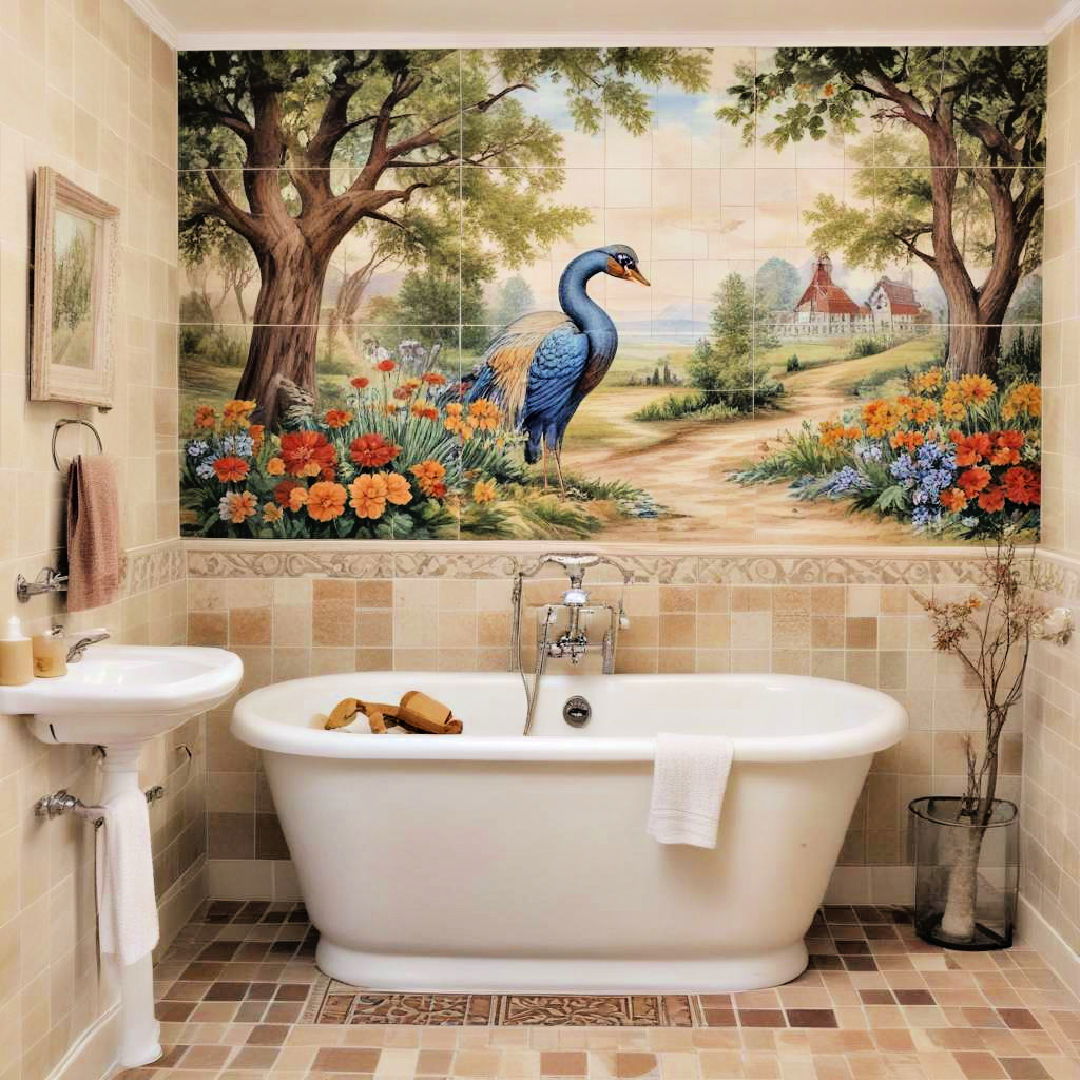 painted tile murals