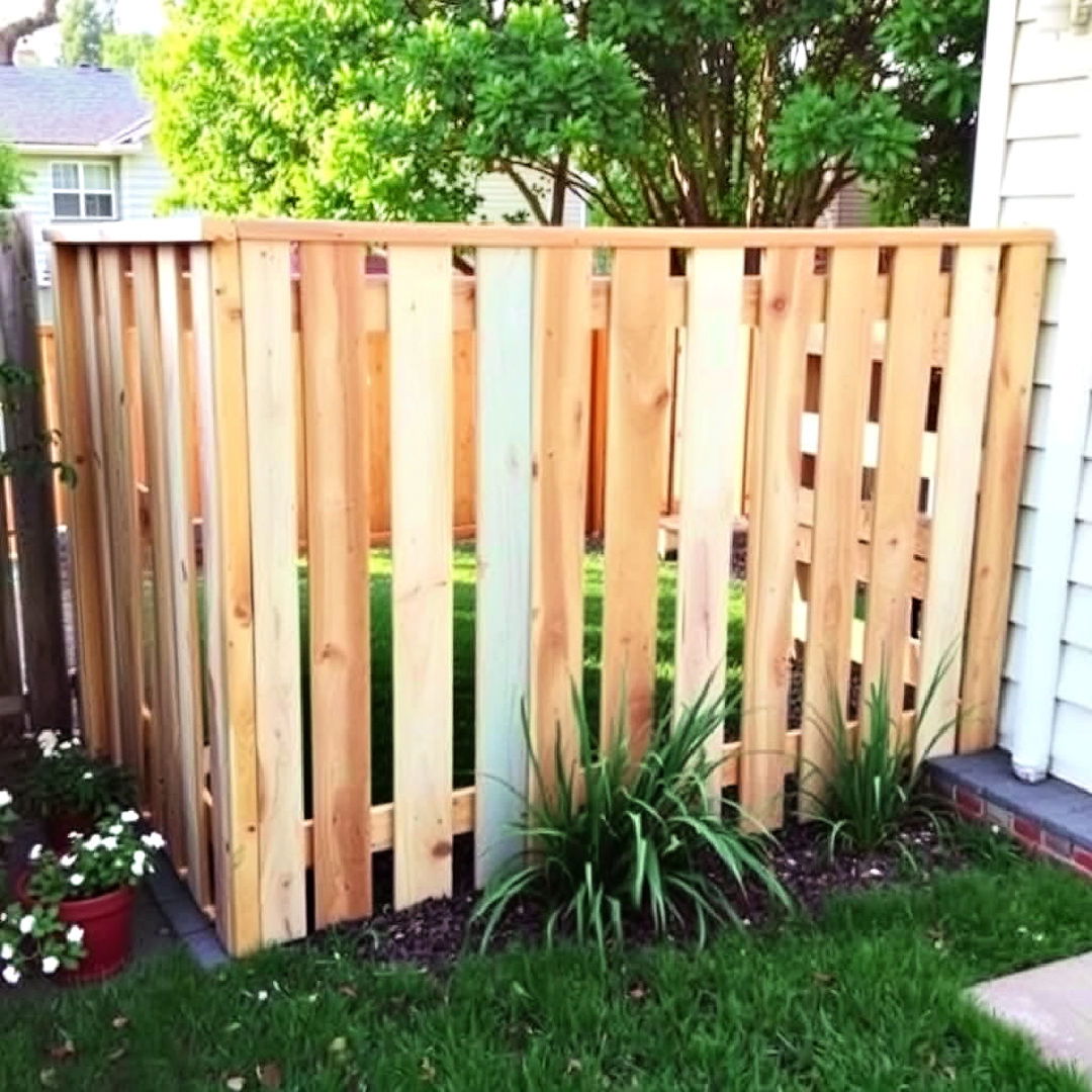 pallet fence for a budget friendly option