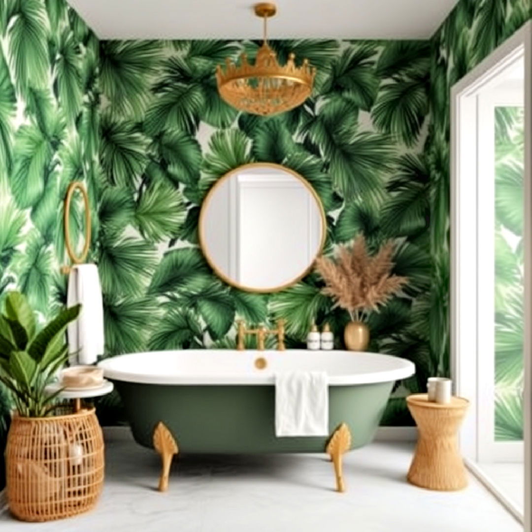 palm leaf wallpaper for bold design