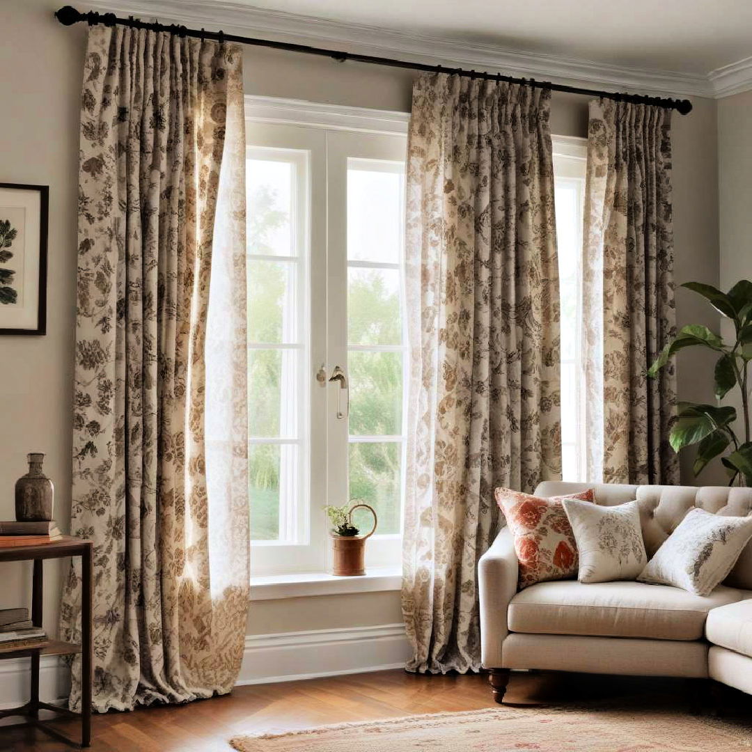 patterned drapes