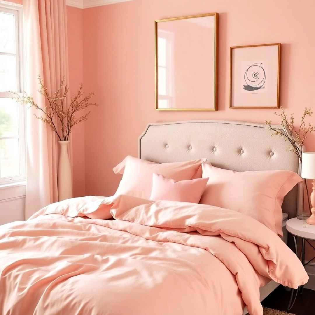 peach and blush pink combo