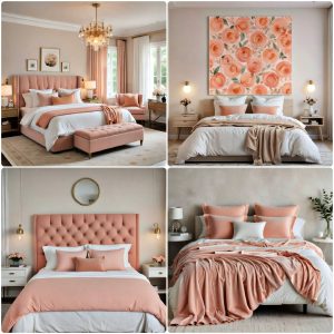 peach bedroom ideas