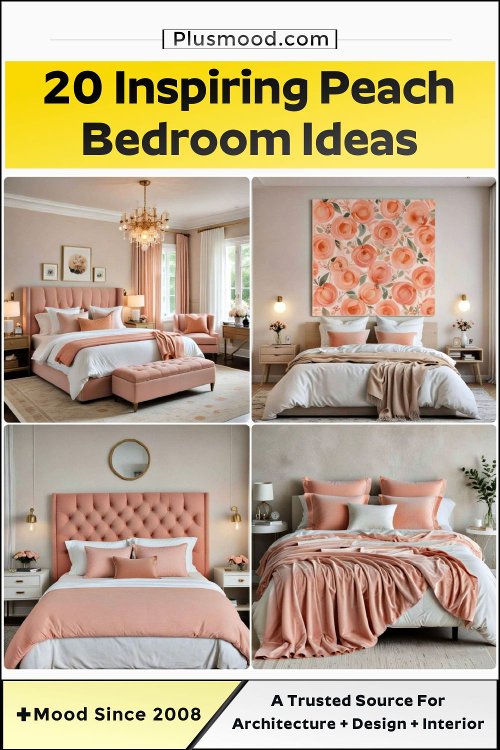 peach bedroom ideas and inspiration