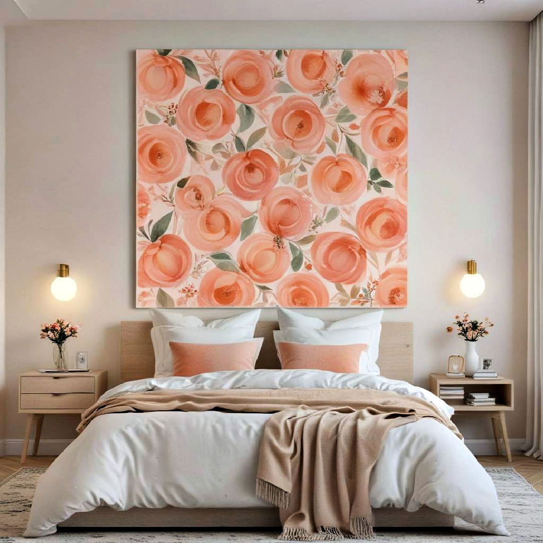 peach wall art